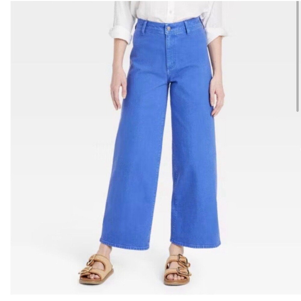 Women's High-Rise Sailor Wide Leg Ankle Jeans - Universal‎ Thread Size 4 NWT